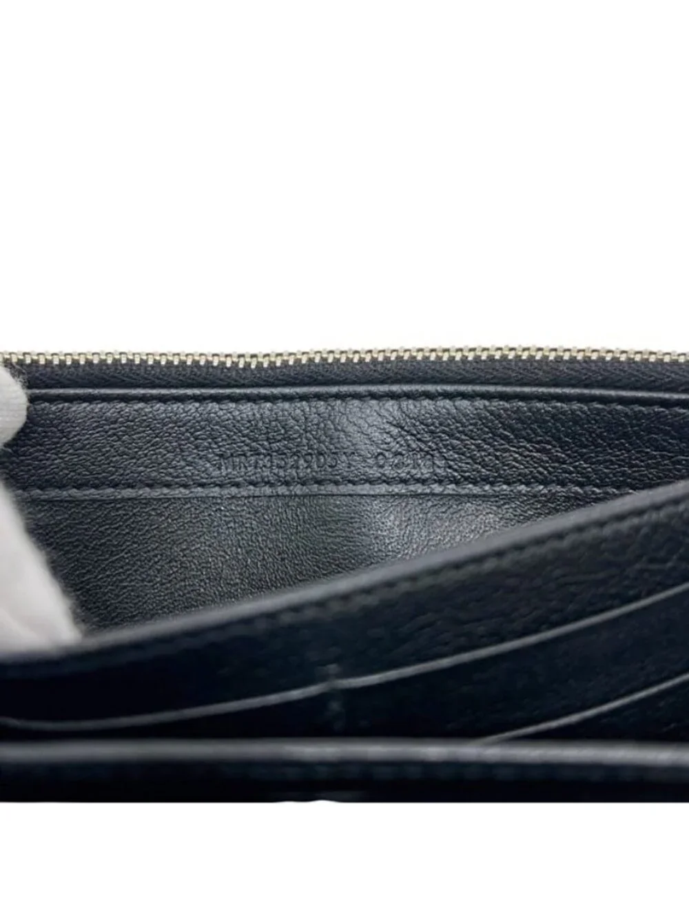 Saint Laurent Bifold Wallet Black Rive Gauche Leather YSL Stitch Flap